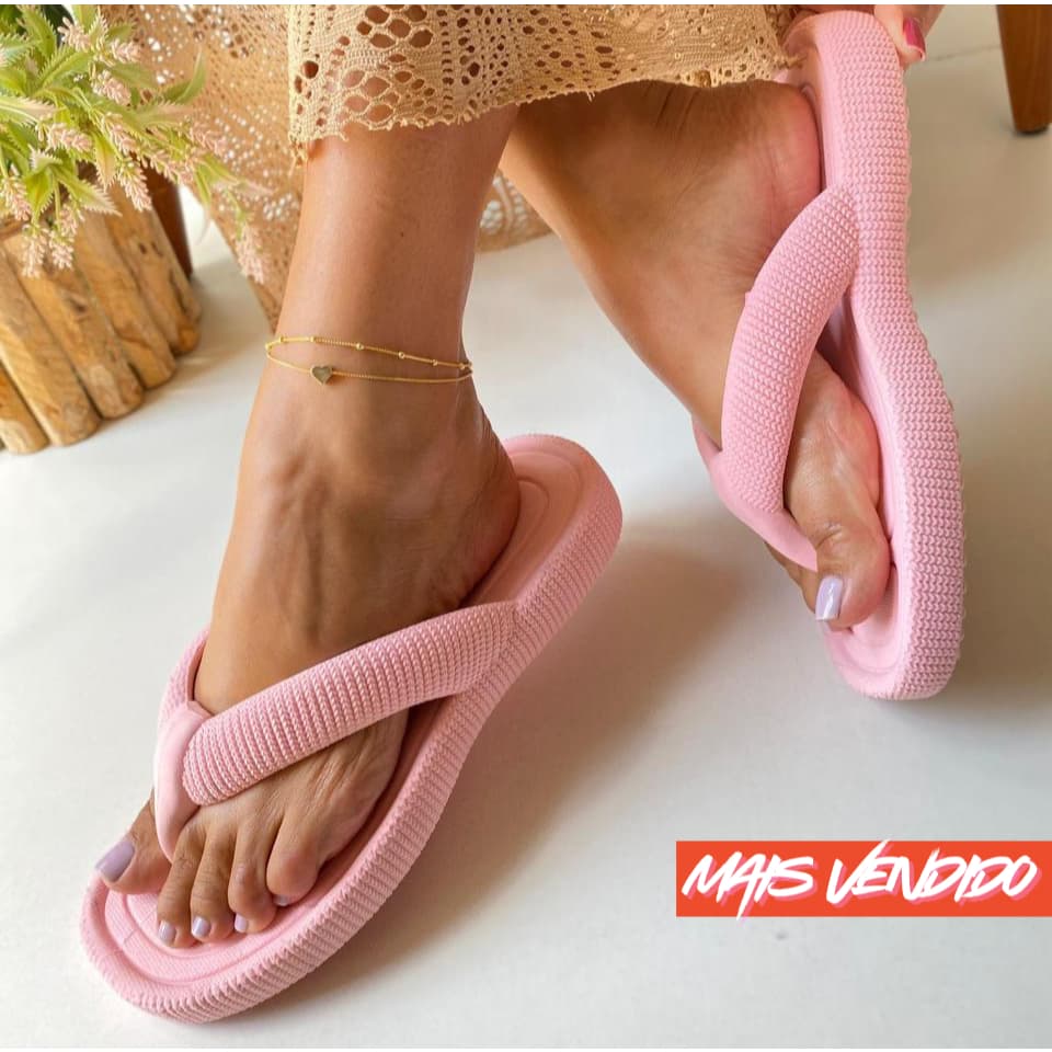 Chinelo Feminino Leve e Macio Super Confortável Dia a Dia Envio Rapido - Promoção !