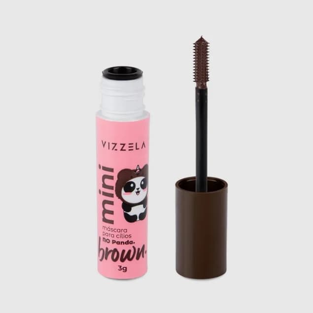 Rímel Máscara Para Cílios No Panda Brown Volume Cor Marrom Vizzela