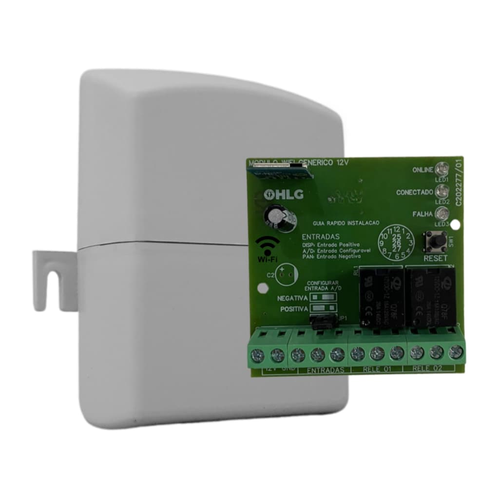 Modulo Wifi para Alarme e automatização tipo Sonoff 2 Saidas e 3 Entradas APP gratis Smart Life
