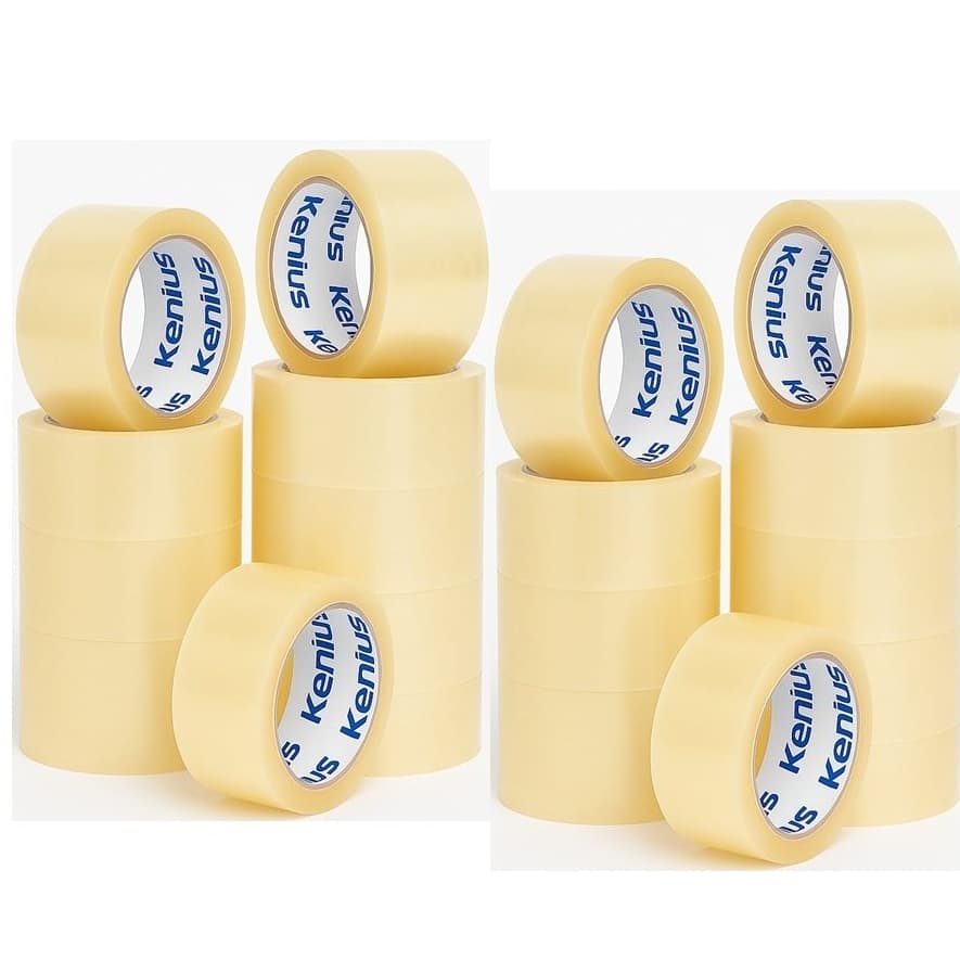 Kit 20 Fita Adesiva Transparente 45mmx50m Larga Para Embalar