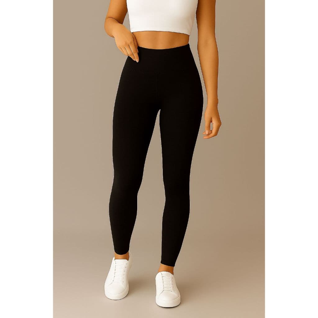 Calça Legging Skinny Suplex Felpada Feminina Cintura Alta Academia Fitness Casual Confortável
