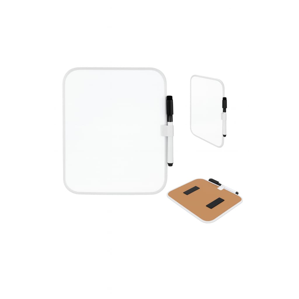 Quadro Branco Magnético 21x16cm para Geladeira Lousa de Anotações e Recados Contempra