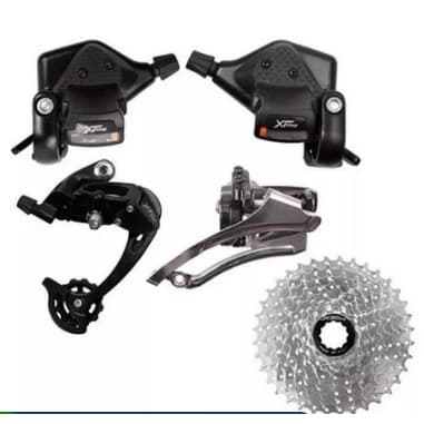 Kit Tsw Xtime S9 27v Câmbios + Alavanca + K7 3 X 9