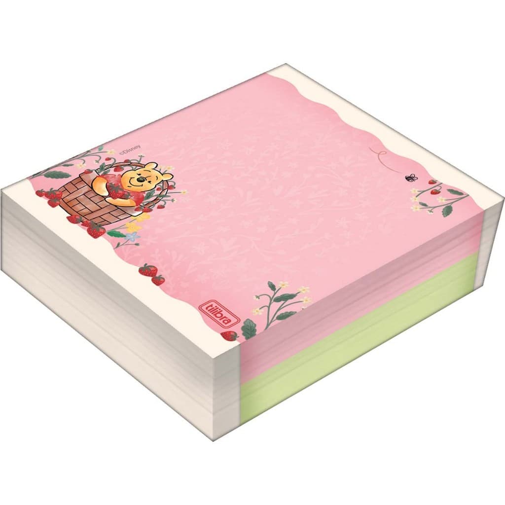 Bloco Tilembrete Decorado Pooh 80 x 91mm 100 Folhas Tilibra