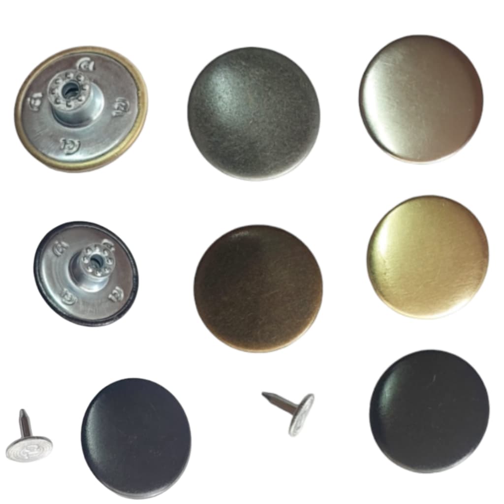 Botão Jeans 23mm - Kit 20peças 50peças 100 peças (Várias Cores)