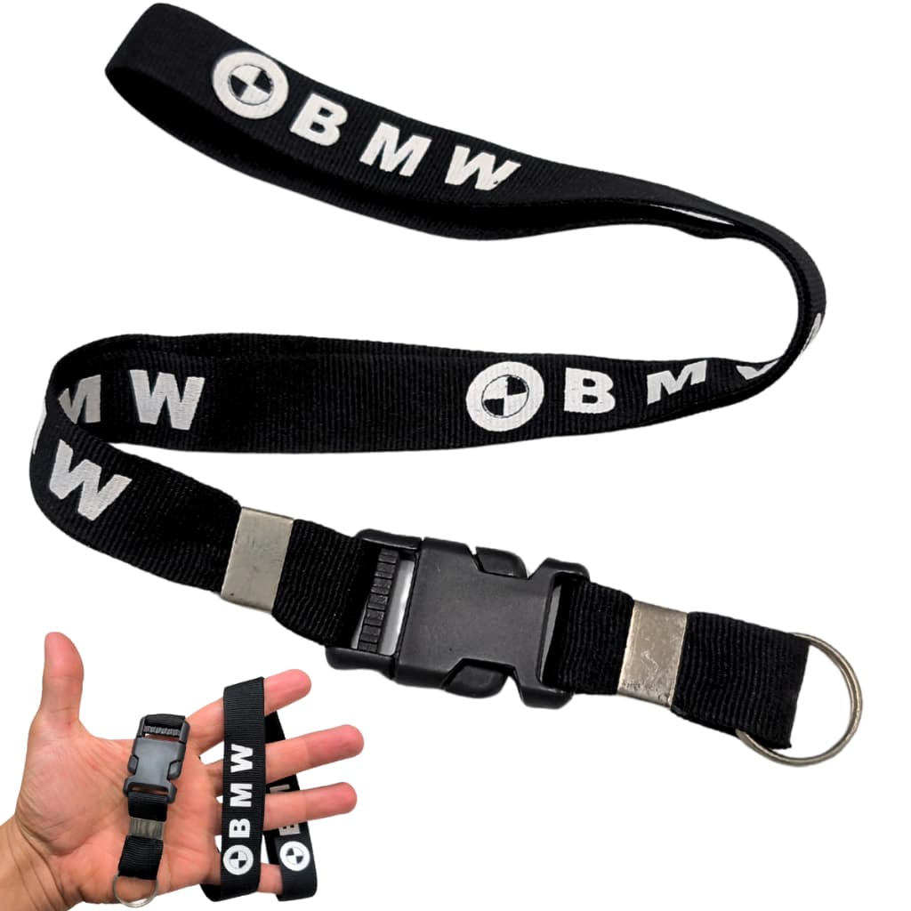 Chaveiro BMW Cordão Porta Crachá Automotivo Moto Carro Tirante Pescoço Engate