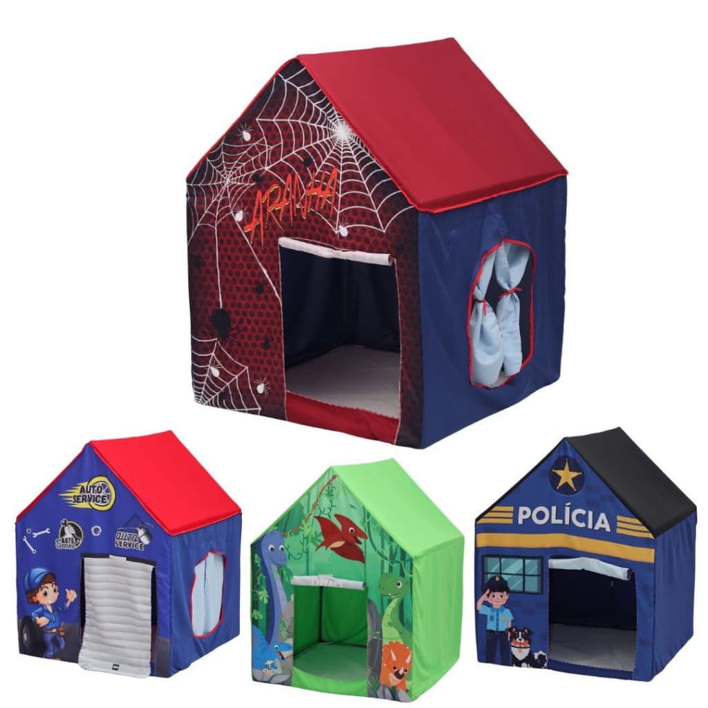 Casinha Barraca Cabana Tenda Menino Infantil Brinquedo Diversão Presente Crianças Aniversário