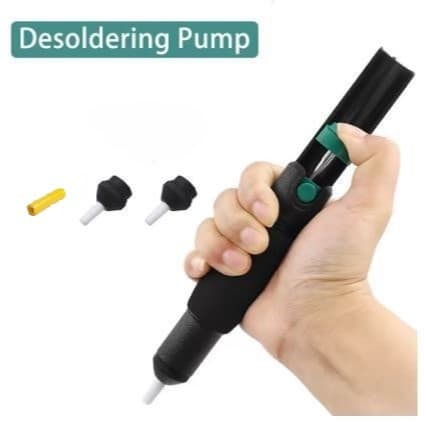 Sugador De Solda Profissional Alta Sucção Anti-Estático 366-D + 2 Pontas Extras + Camisinha Protetor
