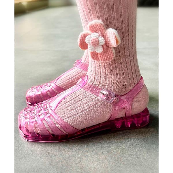 Sandália Feminina Infantil Aranha de Silicone com Fivela - Super Confortável - SOS Beleza Brasileira