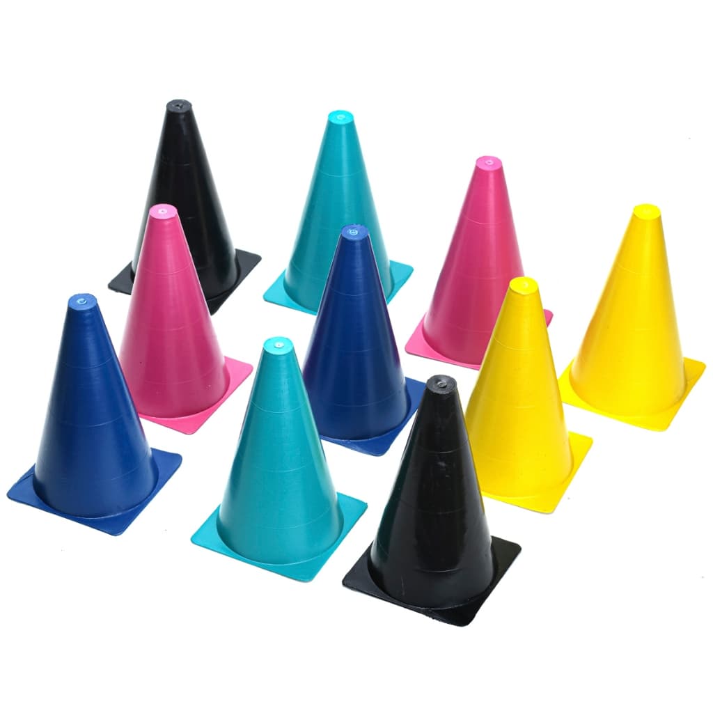 Kit 5 Cone Treino Circuito Funcional Exercício Agilidade Atividade Física Lúdica Cone Demarcatório