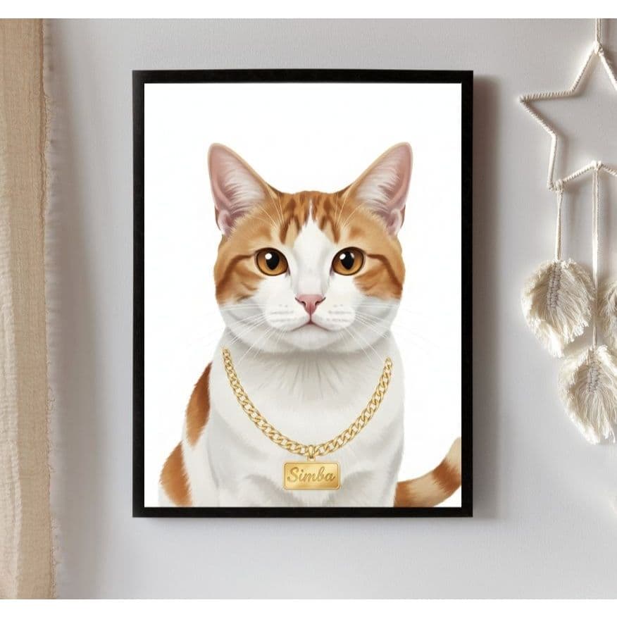 Quadro personalizado Retrato Gato
