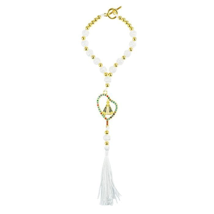 Pulseira Terço Nossa Senhora Aparecida 29cm