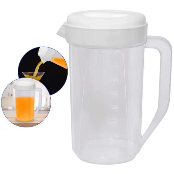 Jarra de Suco Água Refri Tampa Redonda Alça Plástico 2L