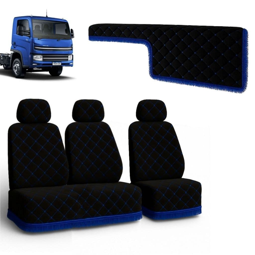 Kit Capa de Banco e Painel Veludo Premium Caminhão VW Delivery Express