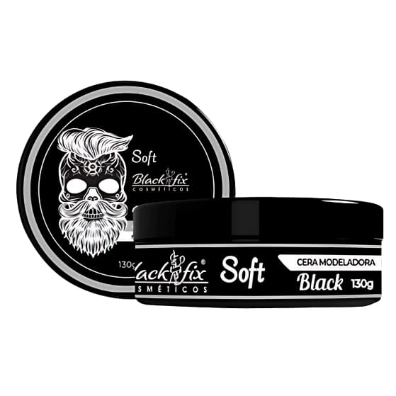 Kit 6 Cera Capilar Soft Com Pigmento Preto