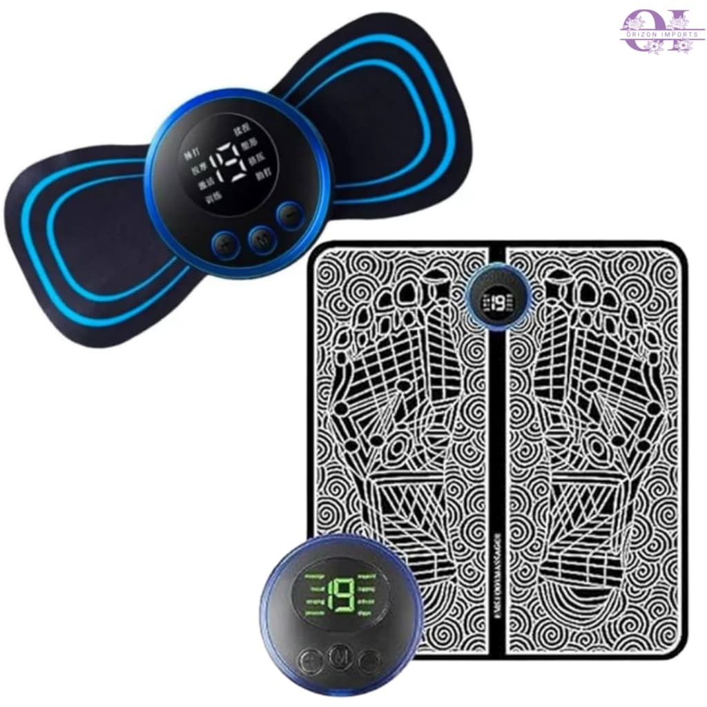 KIT MASSAGEADOR DE PÉ + LOMBAR