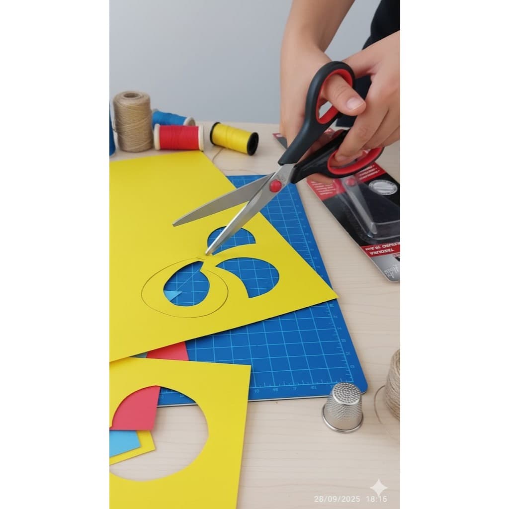 Tesoura Multiuso 23cm – Aço Inoxidável | Corte Preciso e Confortável