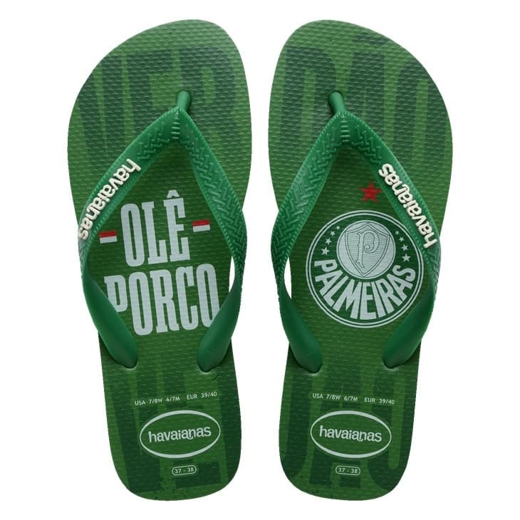 Chinelo Havaianas Time Palmeiras Verdão 100% Original Confortável
