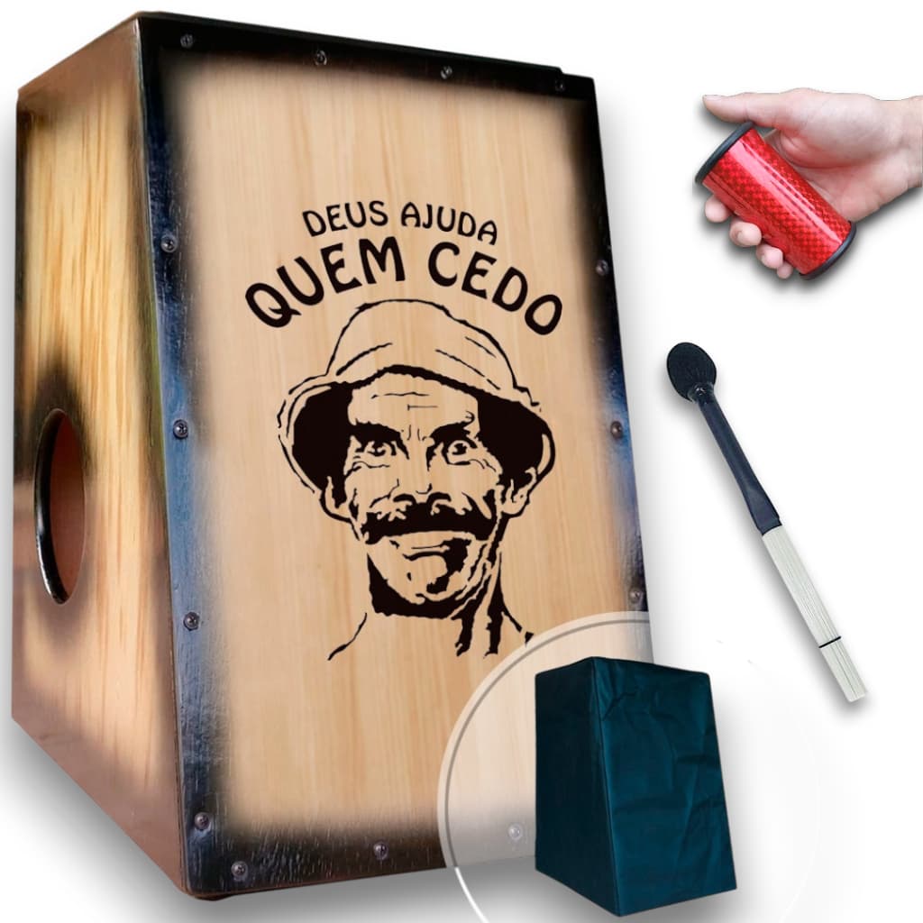 Cajón/carron Elétrico Madruga Deus Ajuda+ Sleep + Vassourinha