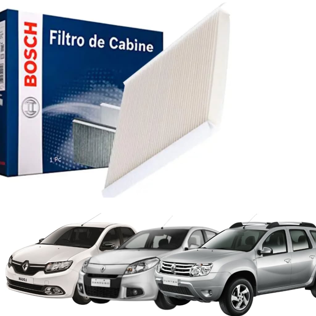 Filtro Ar condicionado Cabine Sandero Logan Duster Oroch Captur Bosch