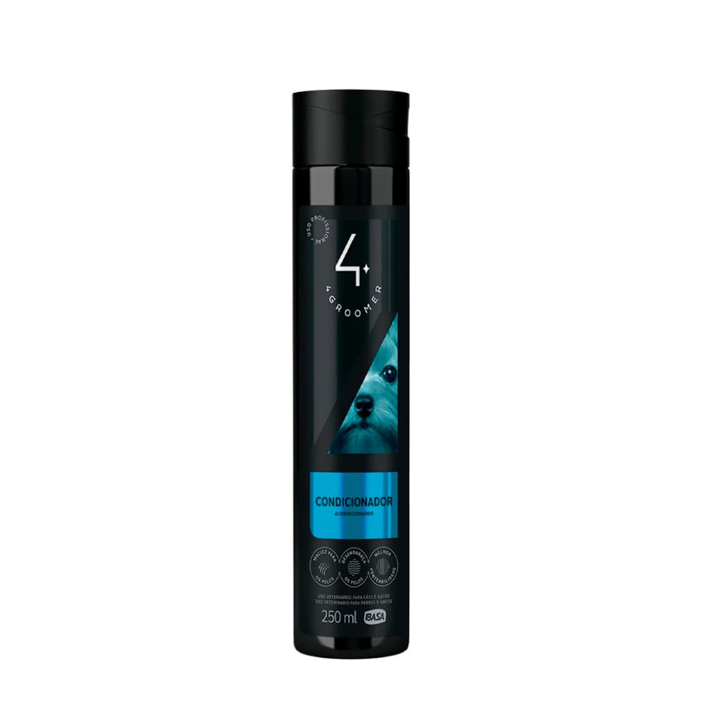 Condicionador Groomer Ibasa 250ml para Cães e Gatos – Hidrata e Desembaraça a Pelagem