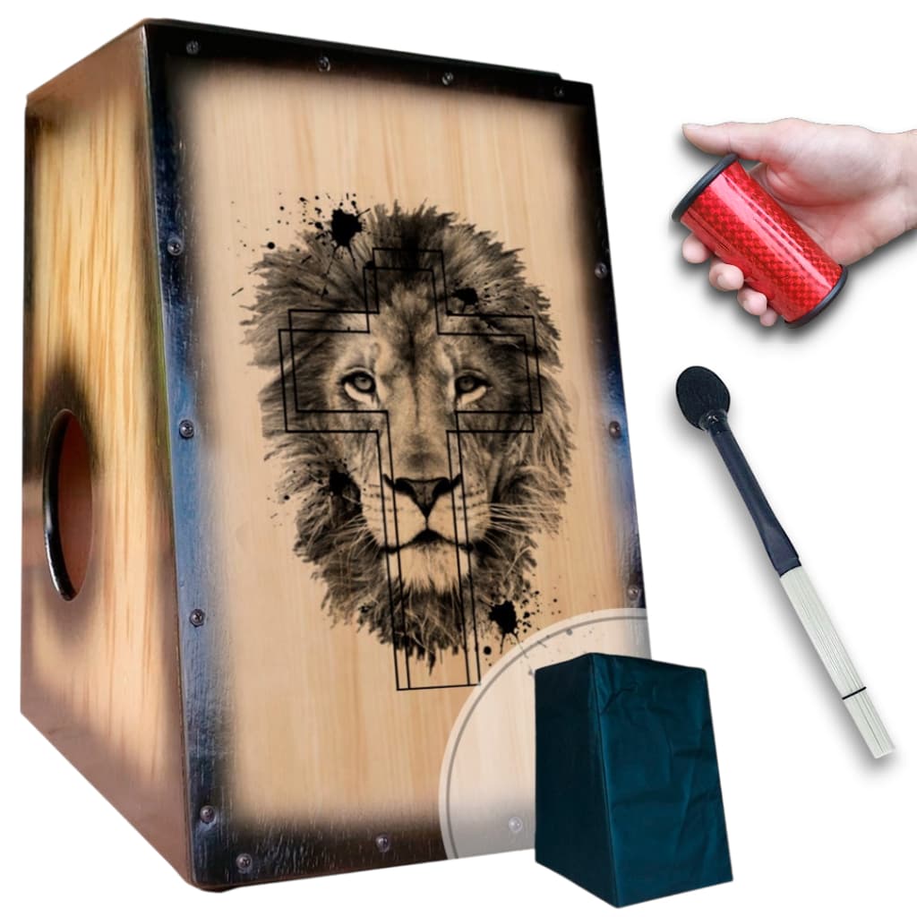Cajón/carron Elétrico Leão Aquarela + Sleep + Vassourinha