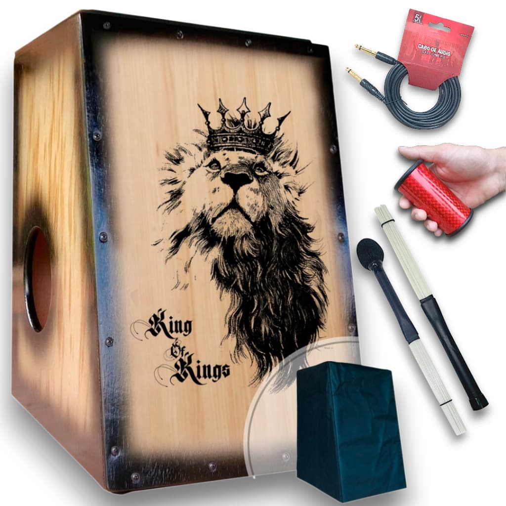 CAJON/CARRON LEÃO KING COMPLETO ESPECIAL