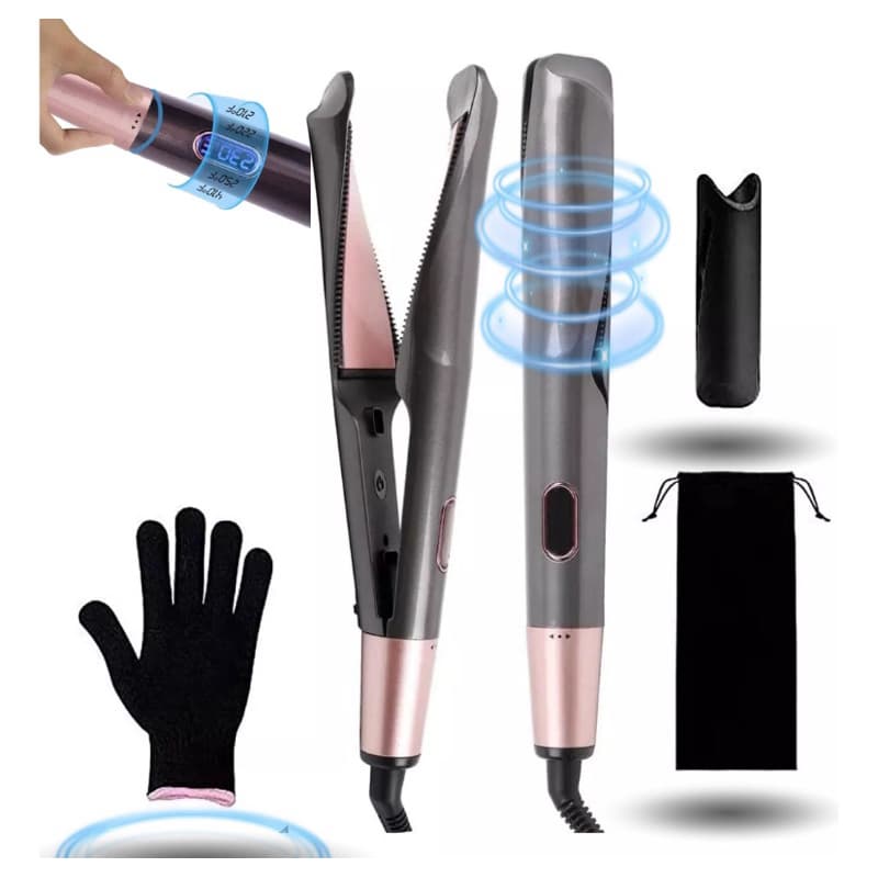 Prancha Alisadora 2 em 1 Chapinha e Modelador Twist Grey Rose Curler
