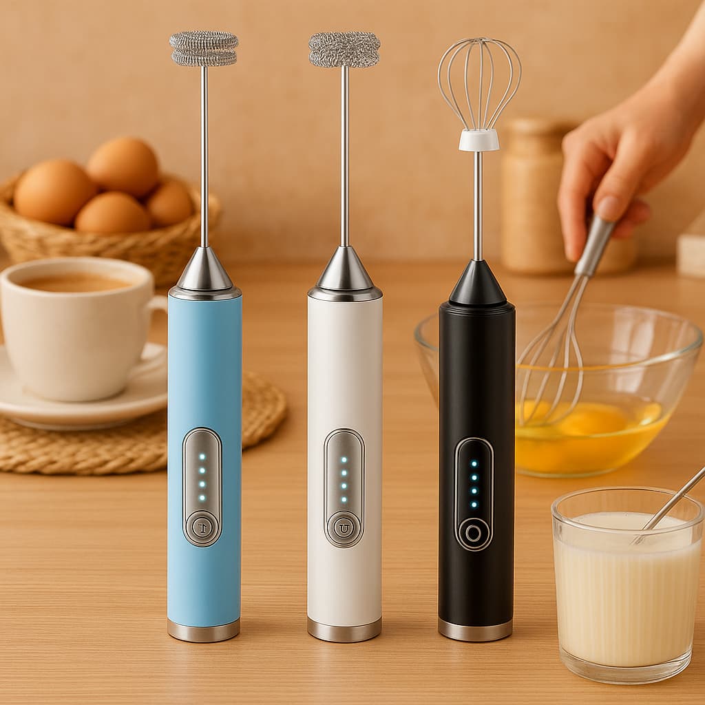Batedor Misturador Mini Mixer Recarregavel Eletrico Portatil Para Leite Clara Café Ovos
