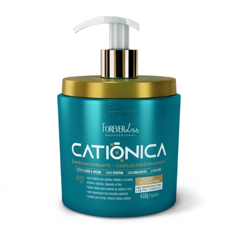Máscara Capilar Catiônica Anti Frizz Forever Liss 450g