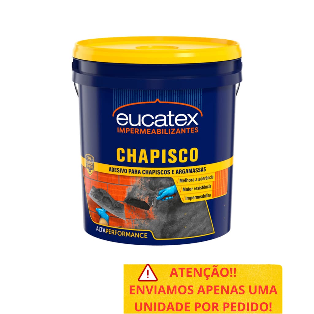Impermeabilizante Chapisco Eucatex 18L Branco - 3110000.08 - (Contratipo Bianco)