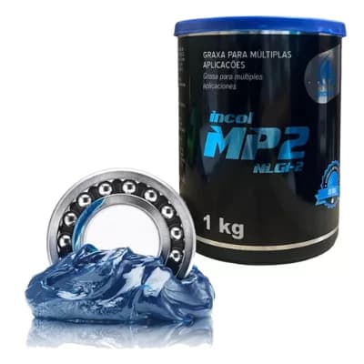 Graxa De Lítio Azul Para Rolamentos E Altas Temperaturas 1kg Graxa Azul Para Rolamentos Mancais Multiuso Mp2 1 Kg Barata