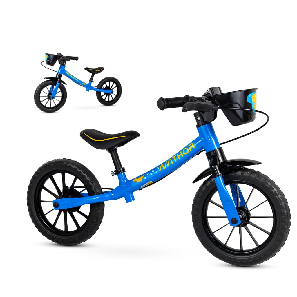 Bicicleta Equilíbrio Balance Bike Azul Sem Pedal - Nathor