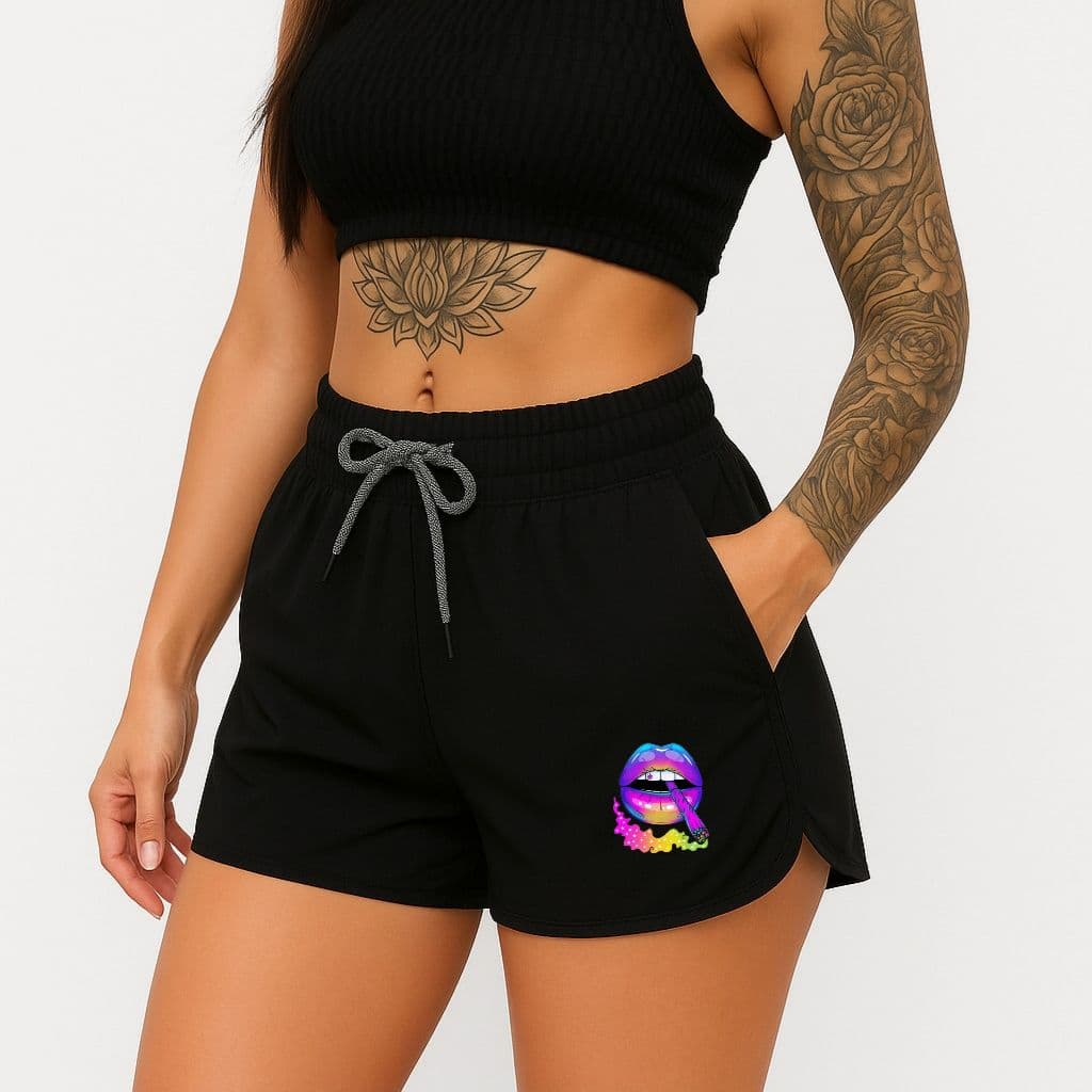 Short Feminino Curto Tactel Com Elastano Saída De Praia Piscina Academia Liso Moda Blogueira