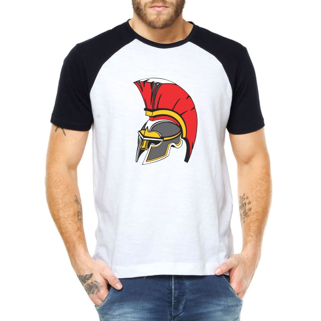 camiseta capacete medieval gladiador guerra camisa