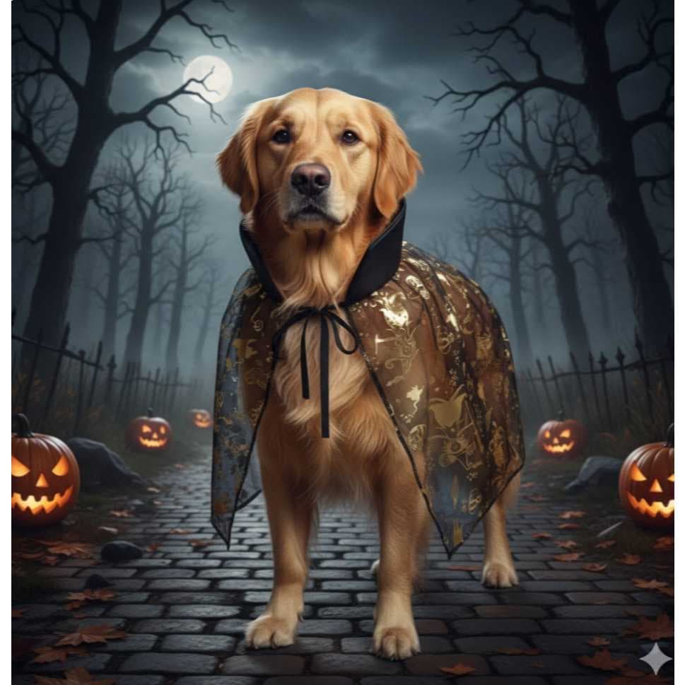 CAPA HALLOWEEN DOURADA