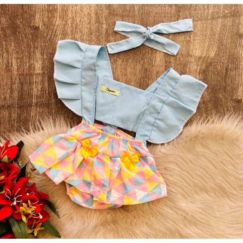 Romper Mesversario Bebe Menina fantasia Circo