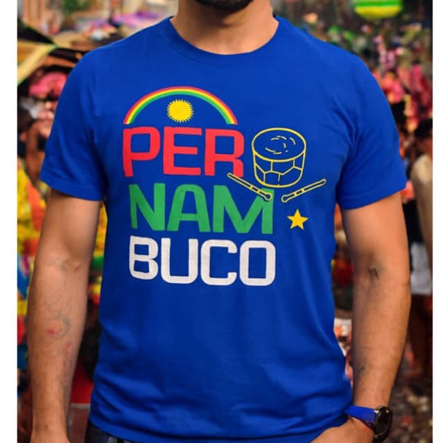 Camisa masculina T-shirt camiseta algodão blusa Pernambuco nordeste
