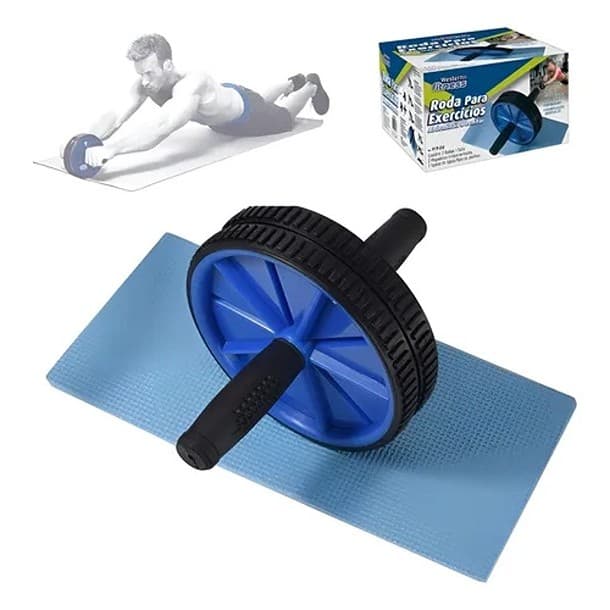 RODA PARA ABDOMINAL FITNESS CROSSFIT MUSCULO LOMBAR WESTERN