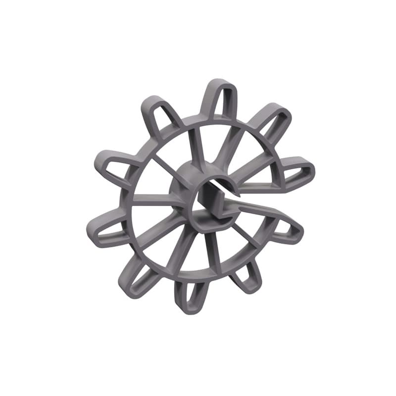 Espaçador circular plástico para ferragem concreto 25mm - 100 unidades