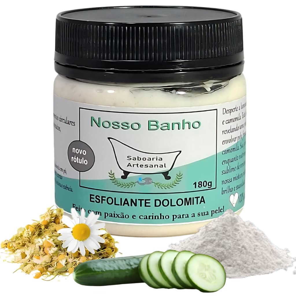 Esfoliante Clareador Dolomita Rosto e Corpo Uniformiza 180g