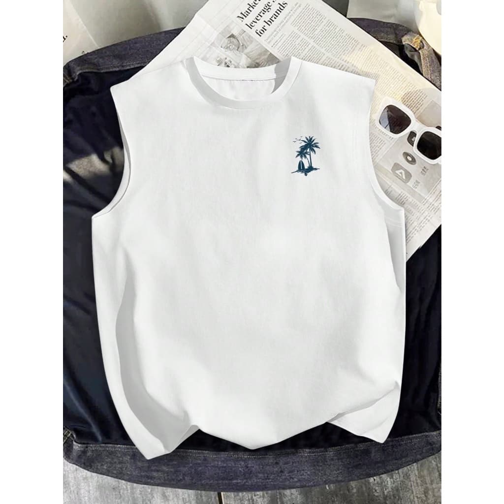 Camiseta Regata Oversized Masculina Academia Machão Treino Longline Lisa Samam