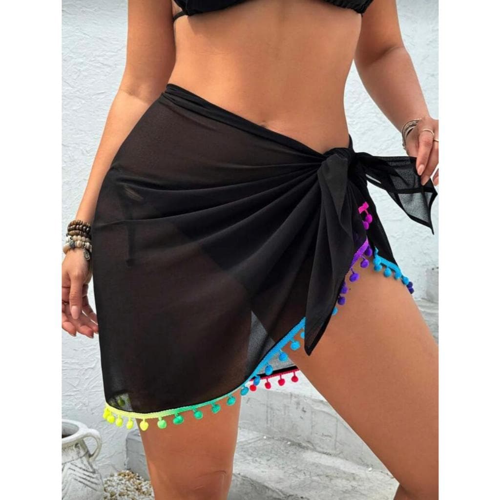 Canga de Praia curta em Chiffon