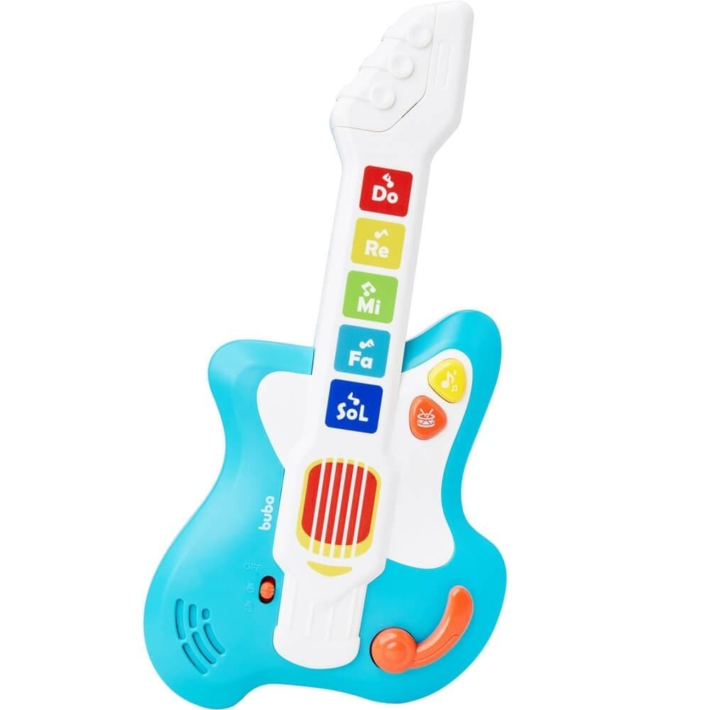 Brinquedo Guitarra Musical - Buba estimula a criatividade a coordenação motora