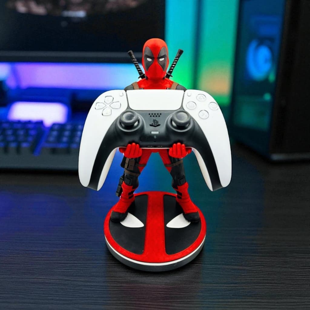 Suporte Controle Deadpool Boneco Ps5 Ps4 Xbox Series