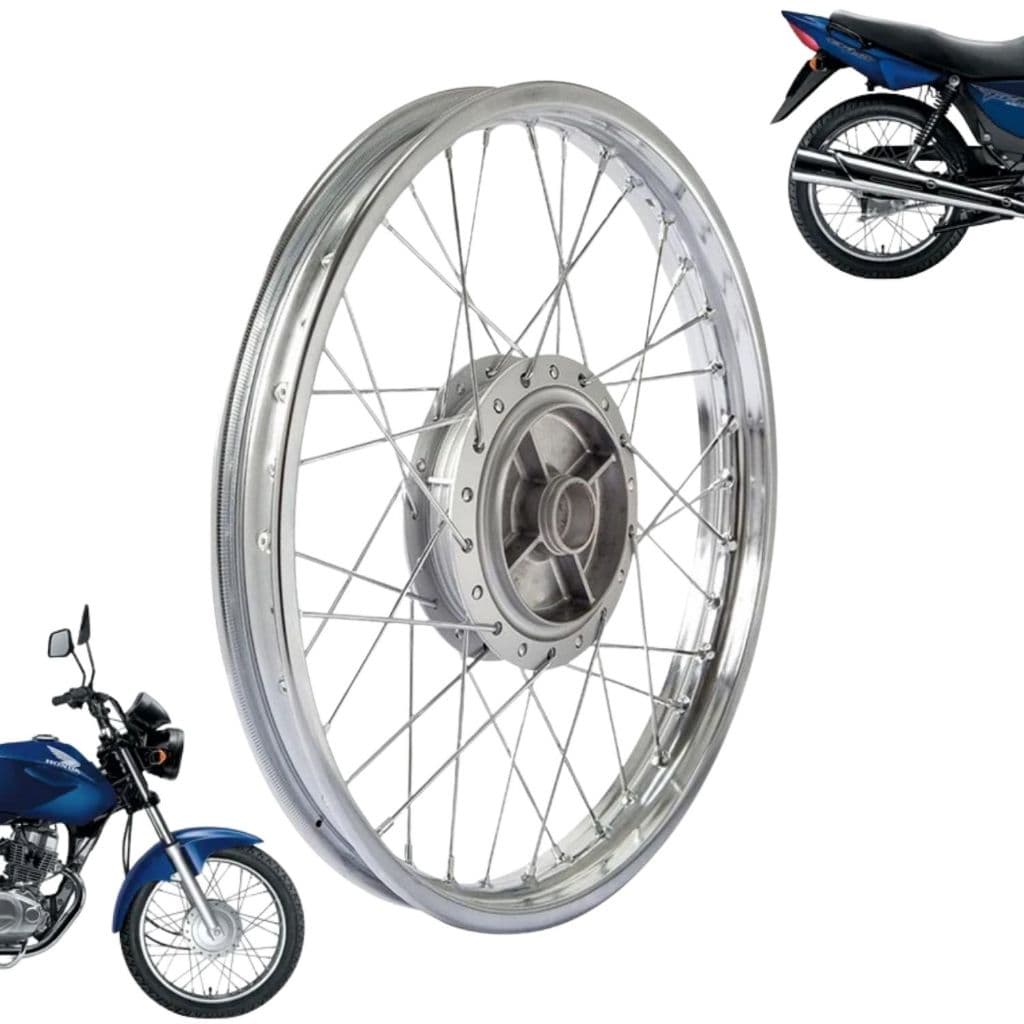 Roda Traseira Completa Raiada Honda Cg Fan 150 Titan 150 start 160 150