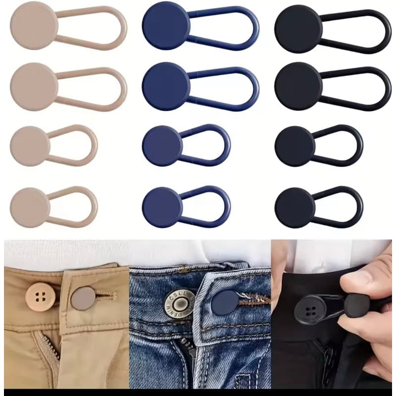 kit botão ajustar cintura grávida extensor botões saia calça