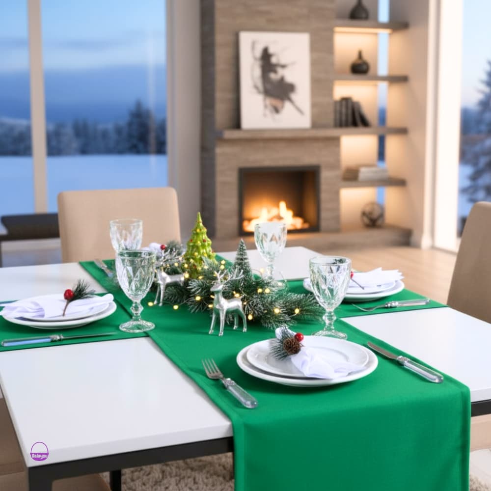 Kit Caminho de Mesa LIso em Oxford Trilho de Mesa Posta Decoração Mesa Elegante 2|4|6 Lugares