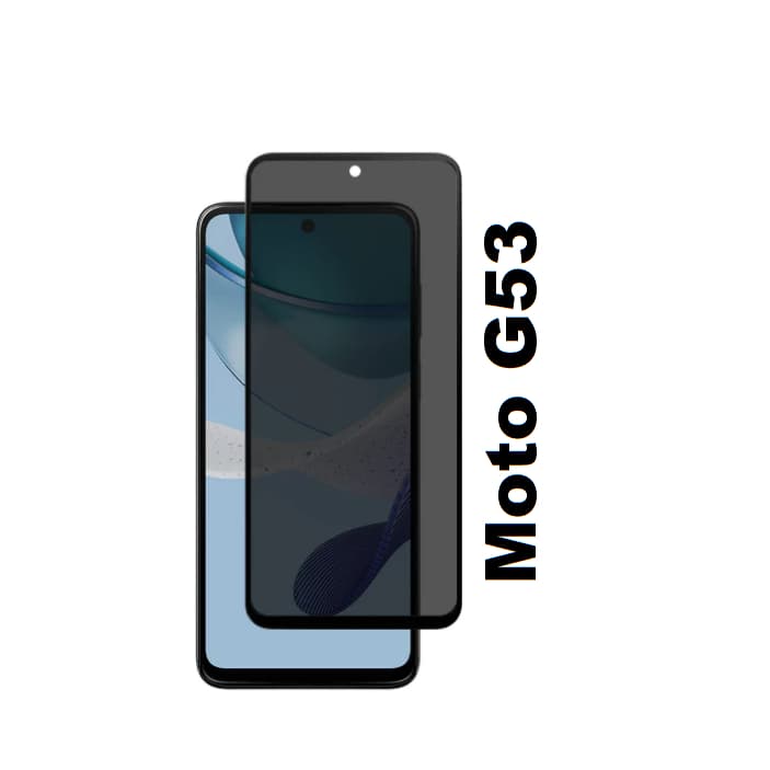 Película de vidro 3D Privativa Anti Spy para Motorola Moto G53/ Película de privacidade / Privativo
