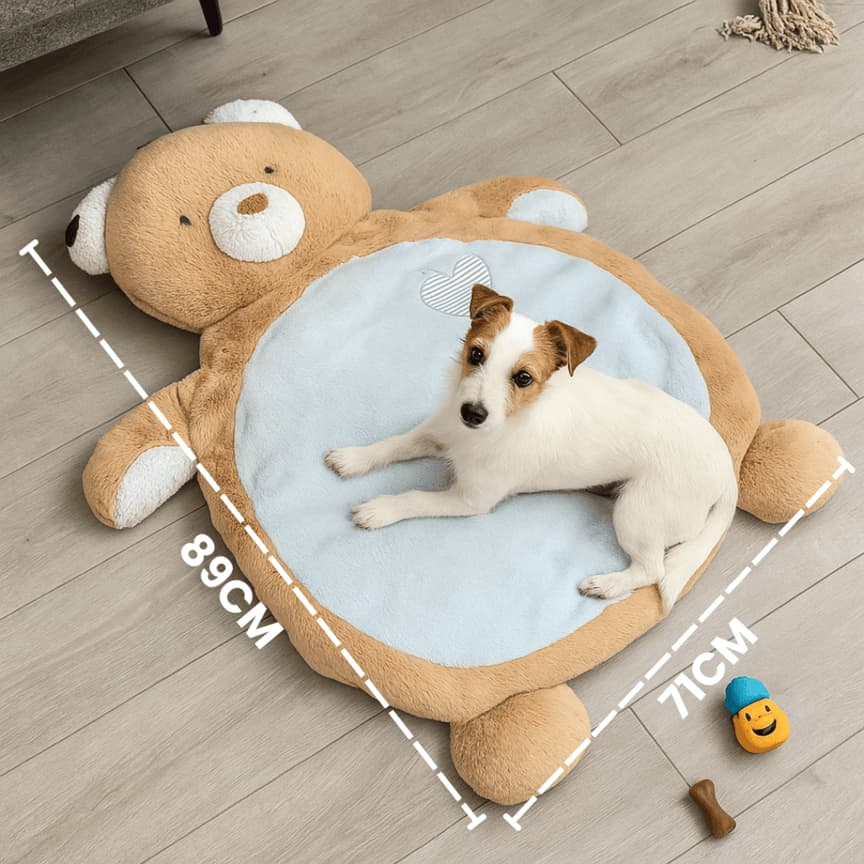 Cama Pet de Pelúcia Acolchoada Macia e Lavável para Cachorro e Gato Pequeno a Médio Porte TepTep